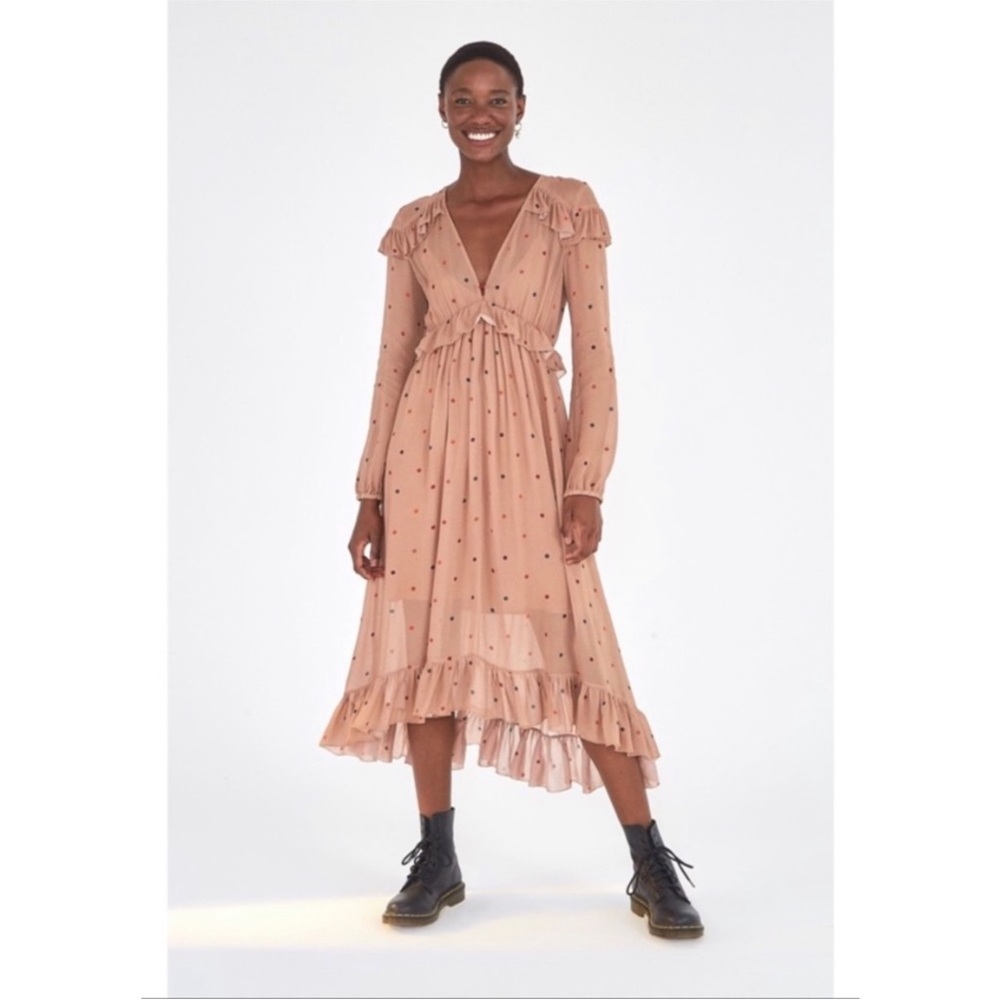 Farm Rio Dots Midi Dress Size L